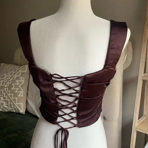 House Of CB “UNA” Rich Brown Corset - Picture 11 of 16